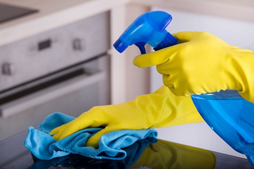 Oven racks and glass being cleaned by a TW7 specialist