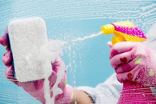 Cleaner preparing a local TW7 home for a one-off deep clean